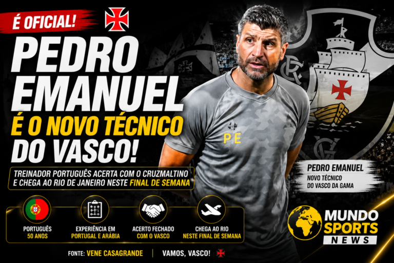 Pedro Emanuel durante treinamento após acerto para assumir o comando técnico do Vasco da Gama.