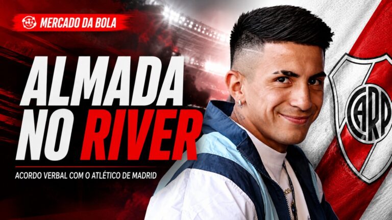 Thiago Almada durante compromisso com o Atlético de Madrid em meio às notícias sobre sua transferência para o River Plate.
