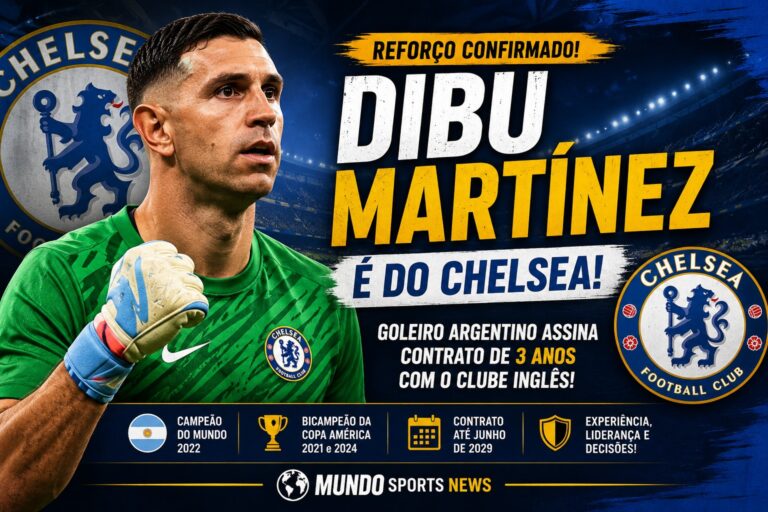 Dibu Martínez é novo goleiro do Chelsea