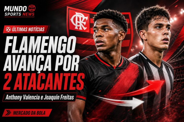 Anthony Valencia e Joaquín Freitas são alvos do Flamengo no mercado da bola