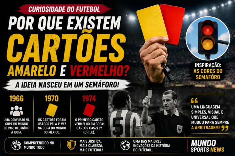 Cartões amarelo e vermelho e a origem das punições no futebol